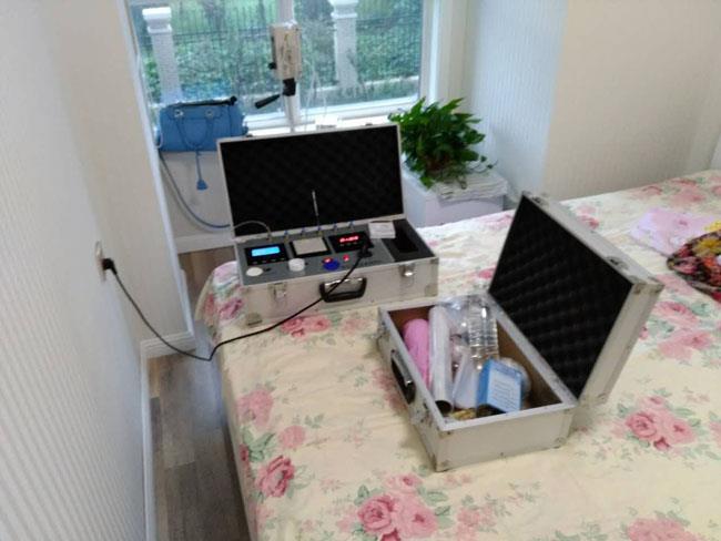 8月22日香榭蘭庭崔先生檢測(cè)現(xiàn)場(chǎng)