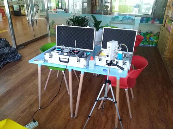 8月29日美的廣場(chǎng)兒童文化活動(dòng)館檢測(cè)現(xiàn)場(chǎng)