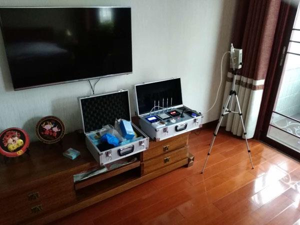 11月19日銅山新區(qū)桃源別墅檢測(cè)現(xiàn)場(chǎng)