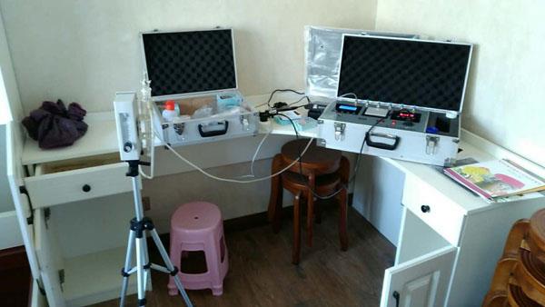 2017年1月24日綠地書(shū)香苑盧女士愛(ài)居室內(nèi)有害氣體檢測(cè)中