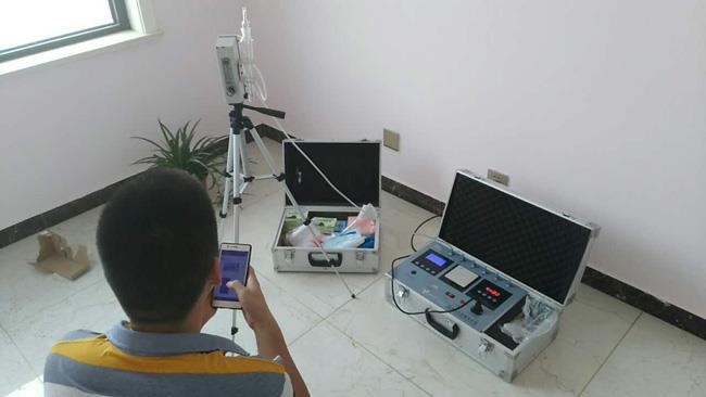 2017年8月4日萬達(dá)華府檢測現(xiàn)場