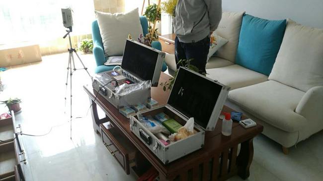 2017年9月7日香榭蘭庭空氣采樣檢測現(xiàn)場