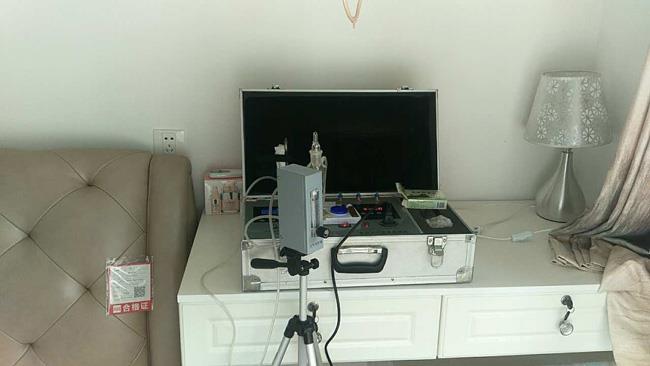 2017年11月21日萬(wàn)達(dá)華府空氣采樣檢測(cè)現(xiàn)場(chǎng)