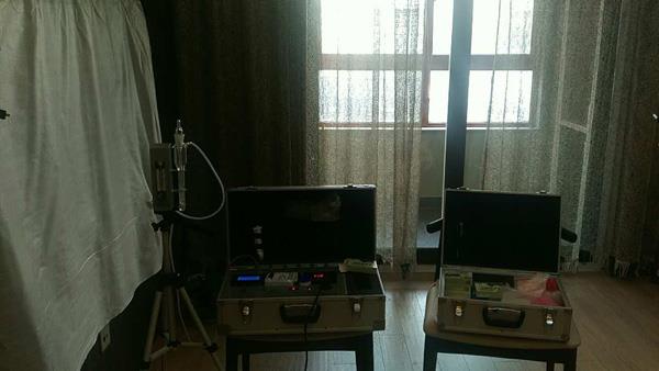 2017年12月4日萬(wàn)科淮海天地采樣檢測(cè)現(xiàn)場(chǎng)